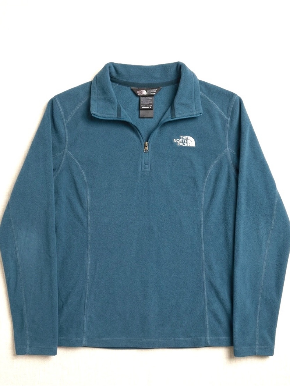 The North Face Teal Quarter-Zip Fleece Pullover